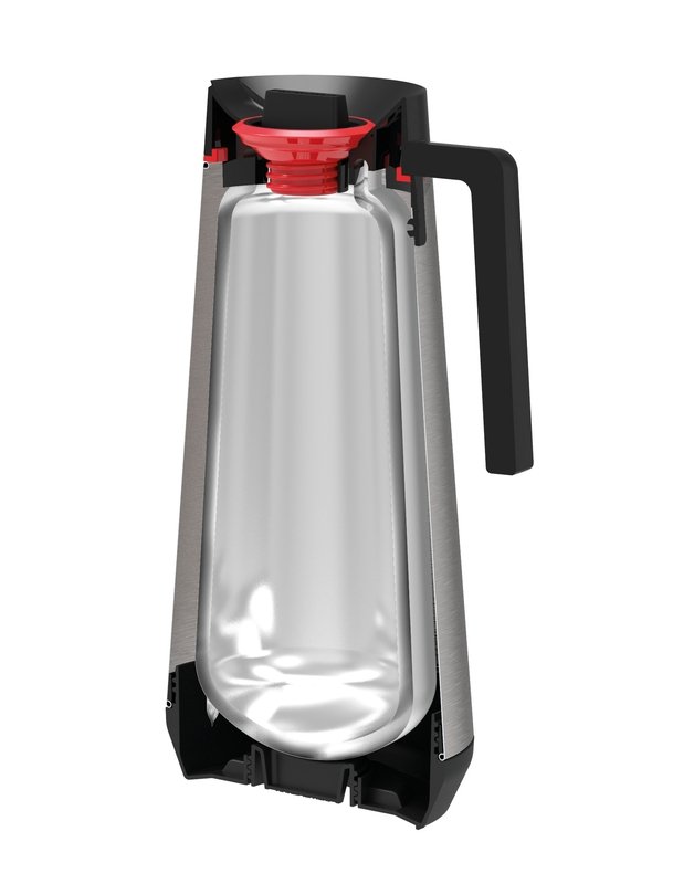 Bule Térmico Exata Aço Inox com Ampola de Vidro Tramontina 1 Litro 61645/100 Bule Térmico Exata Aço Inox com Ampola de Vidro Tramontina 1 Litro 61645/100