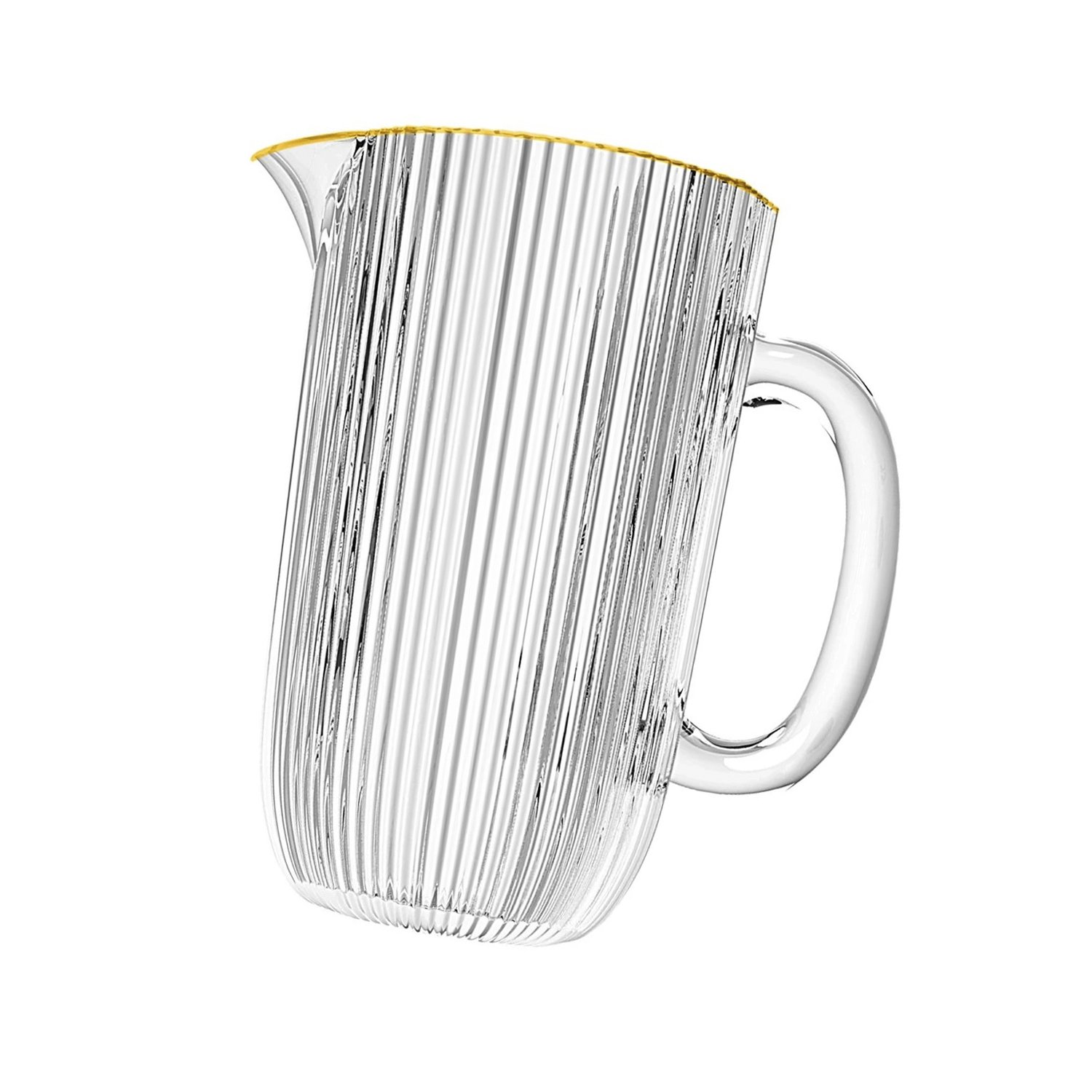 Jarra de Vidro L¿Hermitage Cameratta 1,3L Borda Dourada
