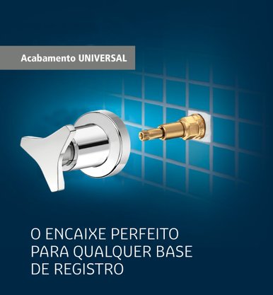 Acabamento de Registro Nova Gyro Universal Tigre 57781 NGY CR