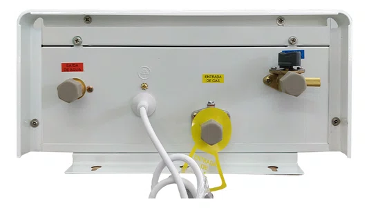 Aquecedor Agua Gás Natural Gn Komeco 26l Digital Bivolt Branco 127/220v