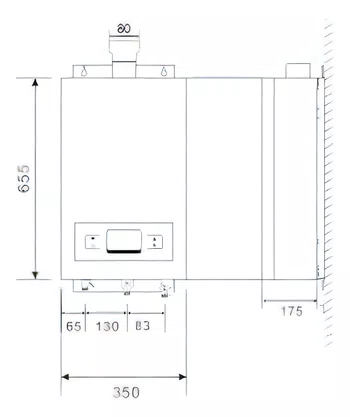 Aquecedor De Água A Gás Glp Komeco Digital Ko 26di Inox 26 Litros Glp 127/220v