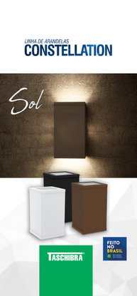 Arandela Sol Vov Marrom Taschibra GZ10