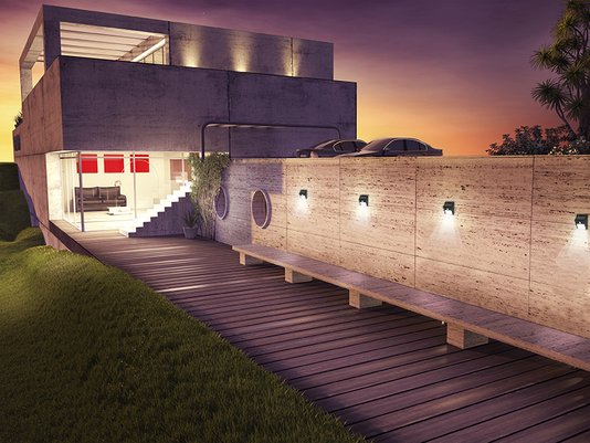 Arandela Solar Sunshine Taschibra AS1 Led 2W 6500k