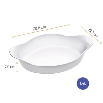 Assadeira Opaline Oval Nadir Figueiredo 1,4l