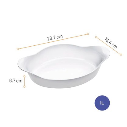 Assadeira Opaline Oval Nadir Figueiredo 1l