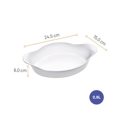 Assadeira Opaline Oval Nadir Figueiredo 600ml
