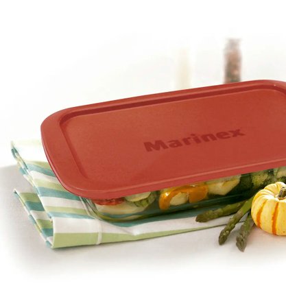 Assadeira Retangular com Tampa Marinex Clássica 2,9L