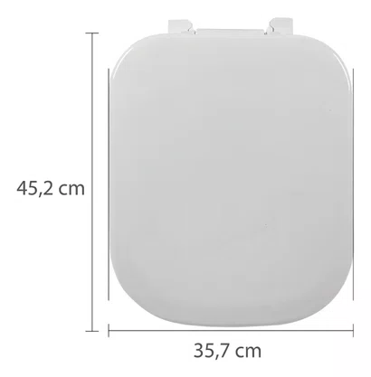 Assento Almofadado Astra Bacia Lirio fiori Quadra Debba Polo Branco