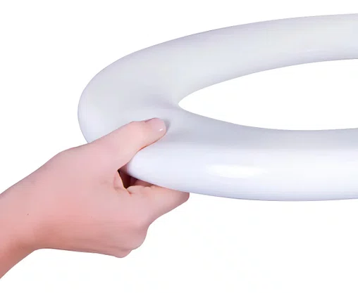 Assento Almofadado Astra Bacia Lirio fiori Quadra Debba Polo Branco