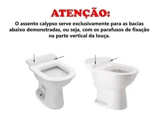 Assento Almofadado Tampa Astra P/ Bacia Incepa Calypso Biscuit