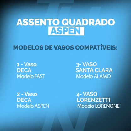 Assento Sanitário PP Softclose Aspen Branco Tupan