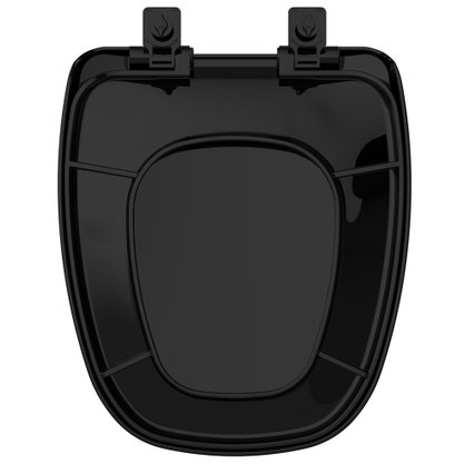 Assento Sanitário PP Softclose Montecarlo Preto Tupan