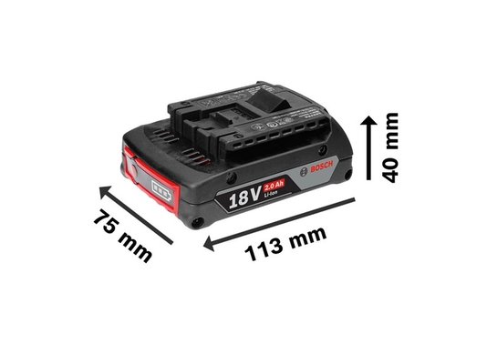 Bateria para Parafusadeira Bosch 18V 2 Ah 2608000726