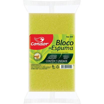 Bloco de Espuma Multiuso Condor 840 22 x 13 x 6 cm