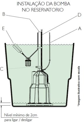 Bomba Submersa Amarela Anauger 700