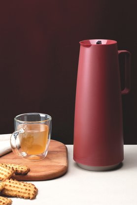 Bule Térmico Exata Polipropileno Vermelho com Ampola de Vidro 1 Litro Tramontina 61636/106