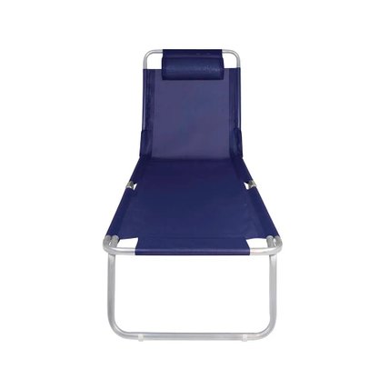 Cadeira Espreguiçadeira Alumínio Azul Mor 2701