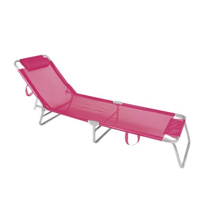 Cadeira Espreguiçadeira Alumínio Rosa Mor 2704