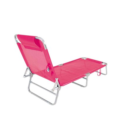 Cadeira Espreguiçadeira Alumínio Rosa Mor 2704
