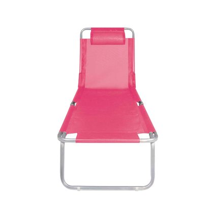 Cadeira Espreguiçadeira Alumínio Rosa Mor 2704