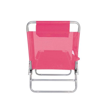 Cadeira Espreguiçadeira Alumínio Rosa Mor 2704