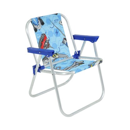 Cadeira Infantil em Alumínio Hot Wheels Azul Bel 25202