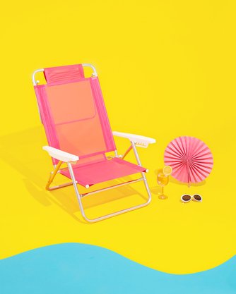 Cadeira Reclinável Summer Pink Mor 2118