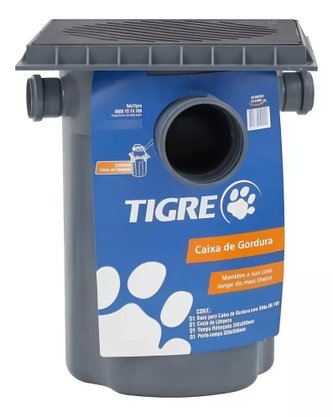 Caixa de Gordura com Cesto e Tampa Tigre DN100mm