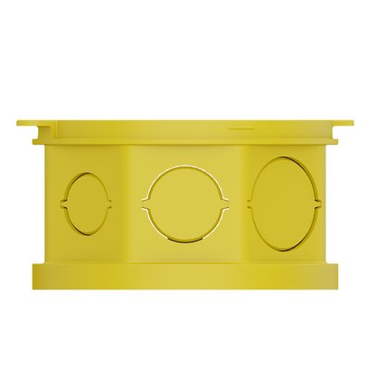 Caixa de Luz Octogonal Fundo Móvel Amarela Tigre 4 x 4"