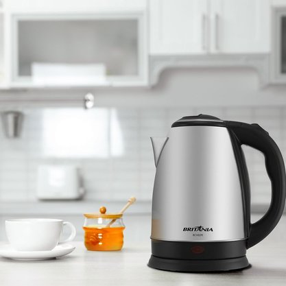 Chaleira Elétrica Inox Britânia 1,8 litros BCH02PI