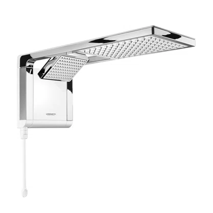 Chuveiro Acqua Duo Branco com Cromado Lorenzetti 7800W