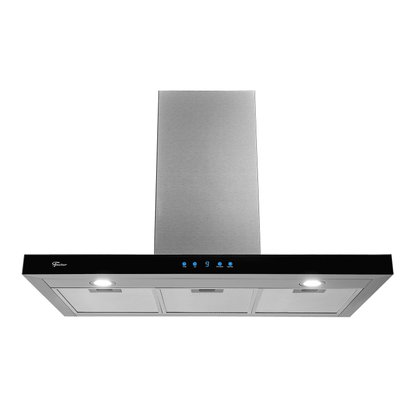 Coifa Parede Infinity Digital Touch Vidro Preta 90cm 19902 Fischer