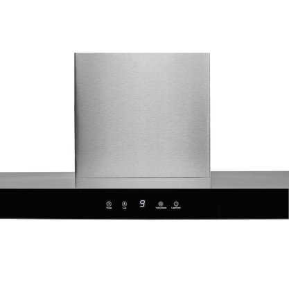 Coifa Parede Infinity Digital Touch Vidro Preta 90cm 19902 Fischer
