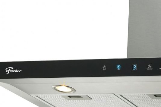 Coifa Parede Infinity Digital Touch Vidro Preta 90cm 19902 Fischer