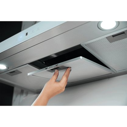 Coifa Parede Infinity Digital Touch Vidro Preta 90cm 19902 Fischer