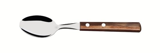 Colher de Mesa com Lâmina em Aço Inox e Cabo em Madeira Polywood Castanho Tramontina 21103/490