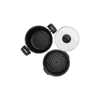 Conjunto Cozi Vapore Prata com Tampa Brinox 20cm 7100/159