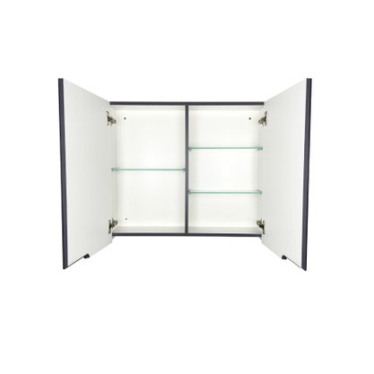 Conjunto de balcão de Banheiro Jazz Grafite Mazzu 80 cm