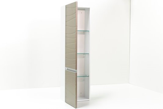 Conjunto de balcão de Banheiro Marsala Branco com Fendi Mazzu 90 cm