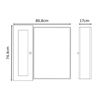 Conjunto de Balcão de Banheiro Nordic Petróleo com Ipê com Cuba Mazzu 80cm