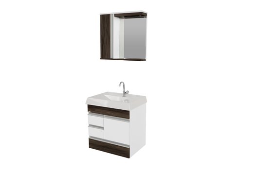 Conjunto de Balcão Suspenso Napole Castaine Rorato 80 cm