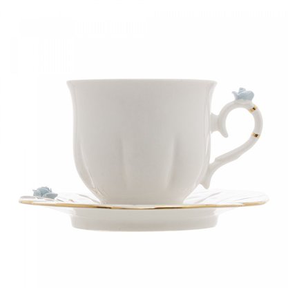 Conjunto para Chá em Porcelana 8 Peças Flower 200ml Wolff 17778