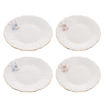 Conjunto de Pratos de Sobremesa Porcelana Wolff 4 peças 17780