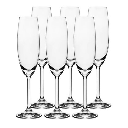 Conjunto de Taças Champanhe 220ML Gastro 6 peças Bohemia 56079