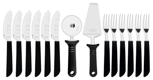 Conjunto Pizza 14 Peças Preto Tramontina 25099/022