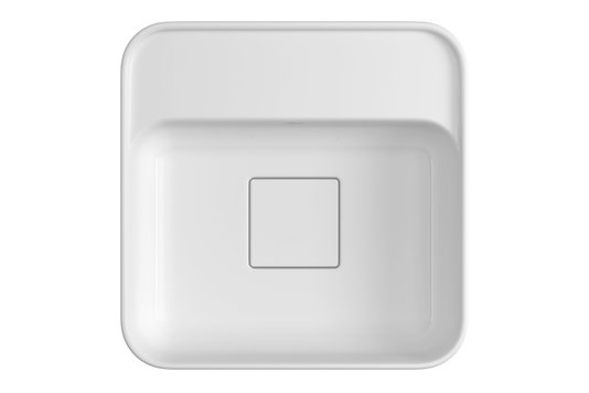 Cuba de Apoio Quadrada com Mesa Branco Slim Deca 30 cm L.11030.M.17