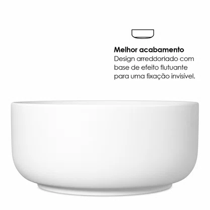 Cuba de Apoio Redonda 30cm Branca Deca L.12030.17