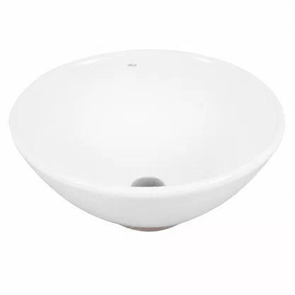 Cuba de Apoio Redonda 35cm Branca Deca L.155