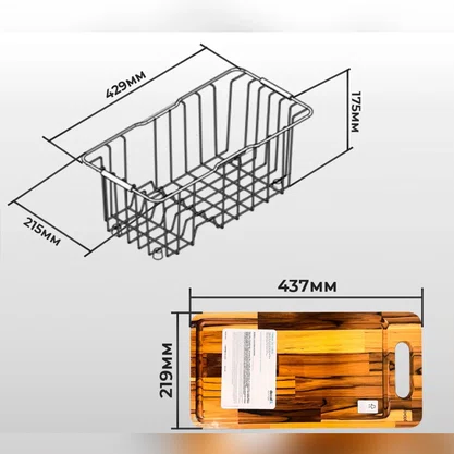 Cuba de Sobrepor ou Embutir Retangular Massima com Acessorios e Lixeira Docol 68x48   01611616