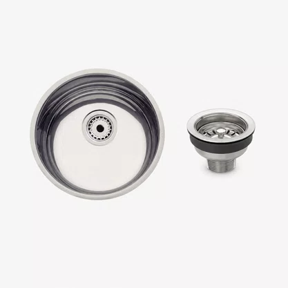 Cuba Inox de Embutir 30x30 Bl + Válvula Tramontina